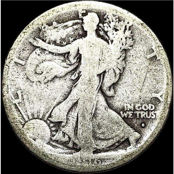 1916-S Walking Liberty Half Dollar NICELY CIRCULATED