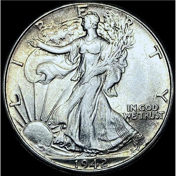 1942 Walking Liberty Half Dollar CHOICE BU