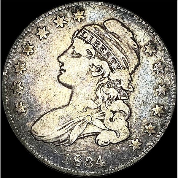 1834 Capped Bust Half Dollar LIGHTLY CIRCULATED