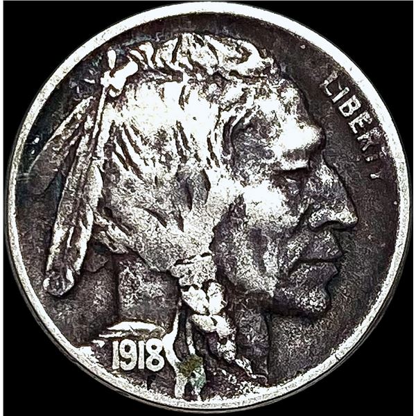 1918-D Buffalo Nickel LIGHTLY CIRCULATED