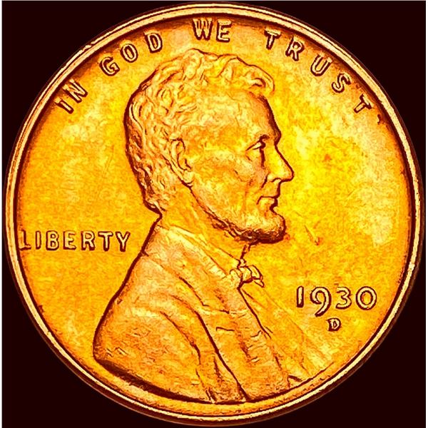 1930-D Red Lincoln Wheat Cent CHOICE BU