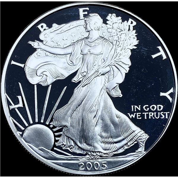 2005-W Proof 1oz Silver American Eagle GEM PROOF