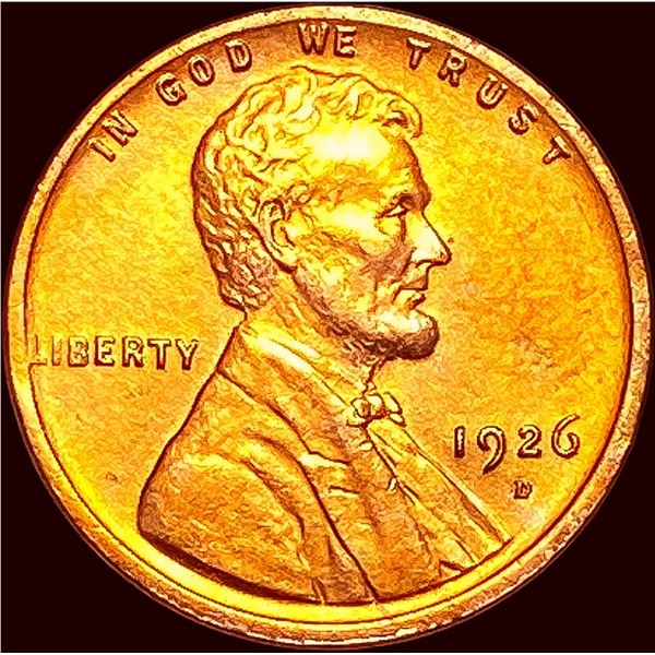 1926-D Red Lincoln Wheat Cent CHOICE BU