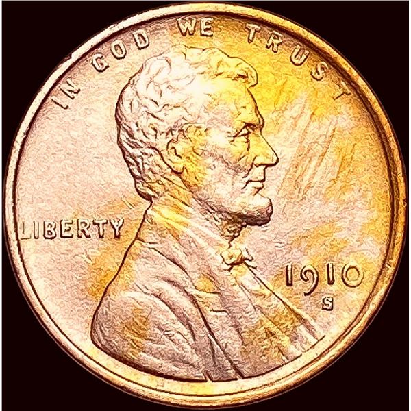 1910-S Red Lincoln Wheat Cent UNCIRCULATED