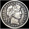 Image 1 : 1899 Silver Barber Dime LIGHTLY CIRCULATED
