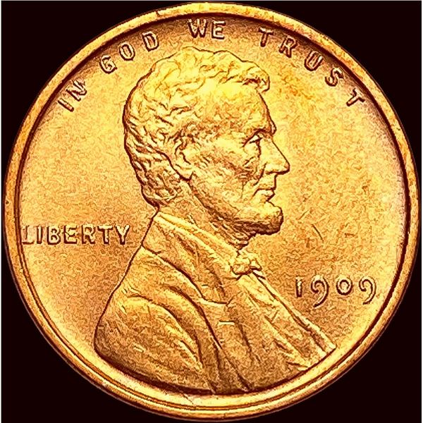 1909 VDB RedLincoln Wheat Cent UNCIRCULATED