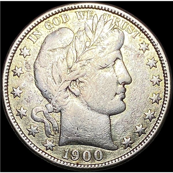 1900-S Silver Barber Half Dollar LIGHTLY CIRCULATED