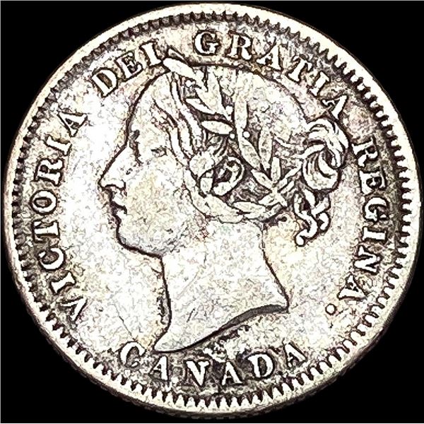1881 Canada Silver 10 Cents LIGHTLY CIRCULATED