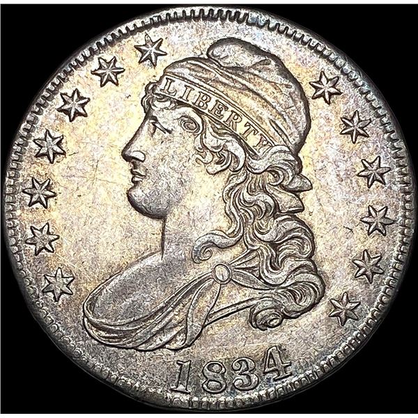 1834 Capped Bust Half Dollar CLOSELY UNCIRCULATED