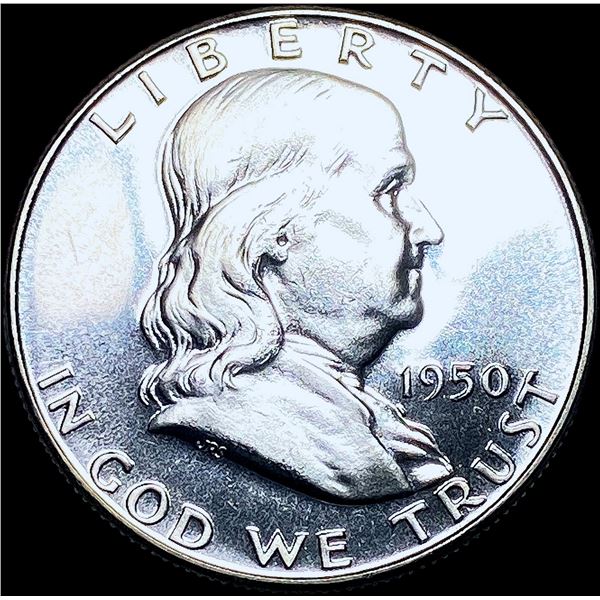 1950 Franklin Silver Half Dollar GEM PROOF