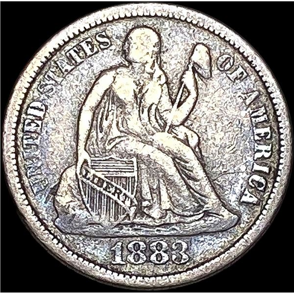 1883 Seated Liberty Dime NEARLY UNCIRCULATED