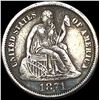 Image 1 : 1871 Seated Liberty Dime NEARLY UNCIRCULATED