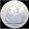 Image 1 : 1861 Seated Liberty Half Dollar LIGHTLY CIRCULATED