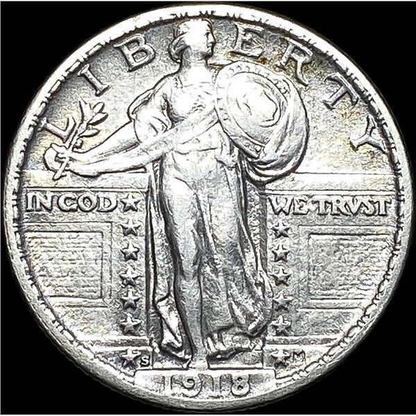 1918-S Standing Liberty Quarter CLOSELY UNCIRCULATED