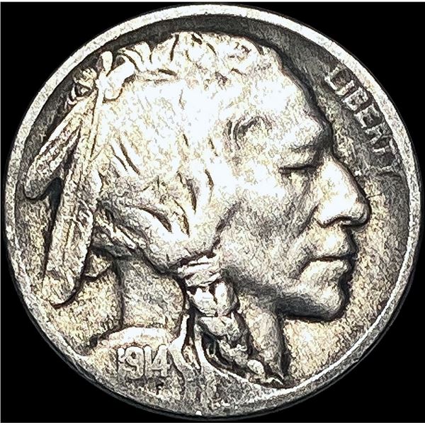 1914-D Buffalo Nickel LIGHTLY CIRCULATED