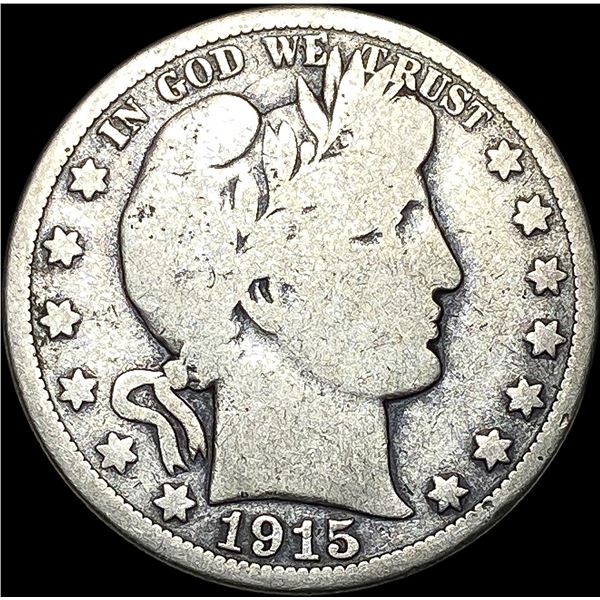 1915 Barber Half Dollar NICELY CIRCULATED