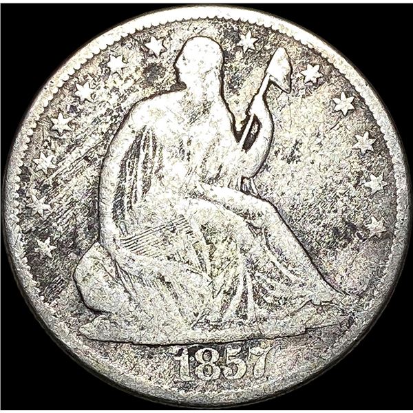 1857-O Seated Liberty Half Dollar NICELY CIRCULATED