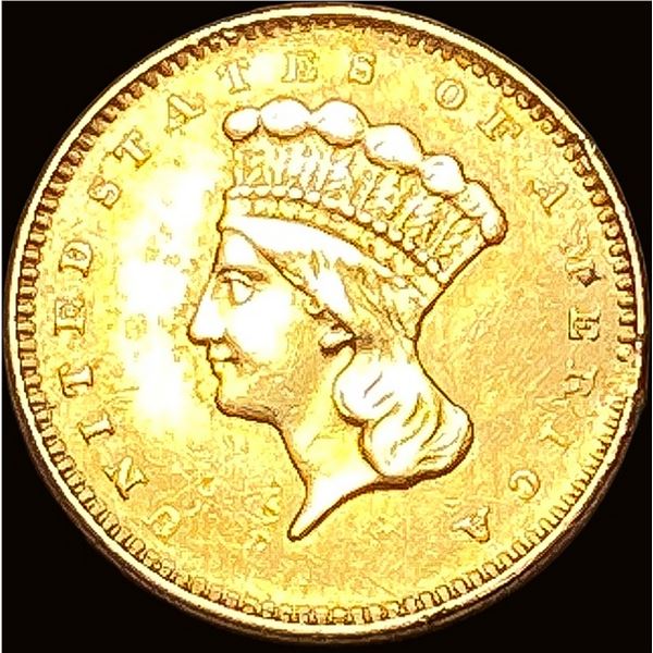 1856 Gold $1 Indian Princess Head Type 2 HIGH GRADE