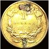 Image 2 : 1856 Gold $1 Indian Princess Head Type 2 HIGH GRADE