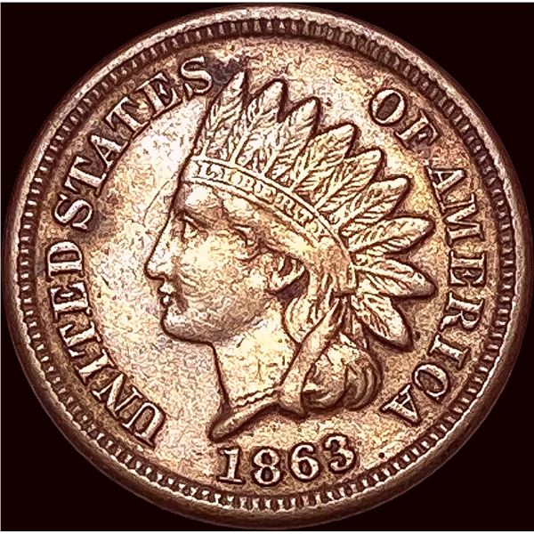 1863 Indian Head Cent CLOSELY UNCIRCULATED