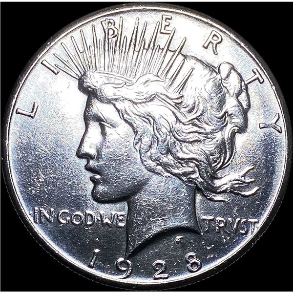 1928 Silver Peace Dollar CLOSELY UNCIRCULATED
