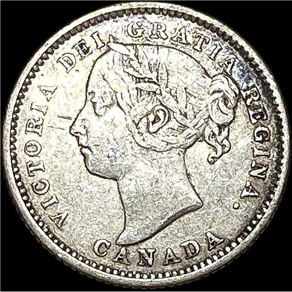 1888 Canada Silver 10 Cents NEARLY UNCIRCULATED