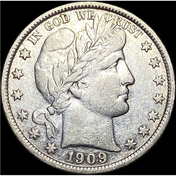 1909-S Barber Half Dollar NEARLY UNCIRCULATED