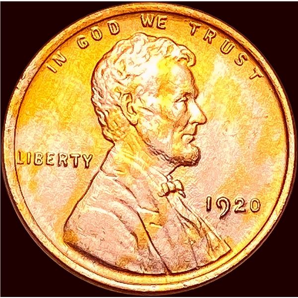 1920 Red Lincoln Wheat Cent CHOICE BU