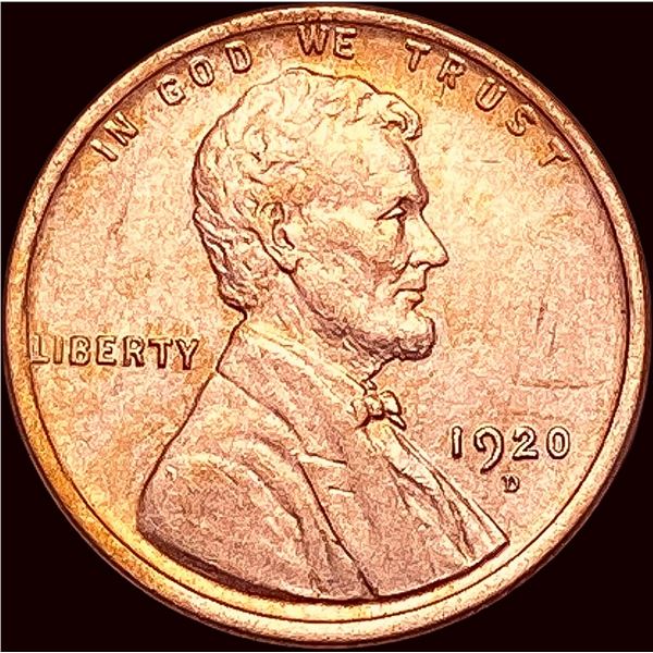 1920-D Red Lincoln Wheat Cent UNCIRCULATED