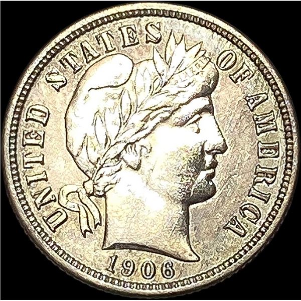 1906-D Silver Barber Dime UNCIRCULATED