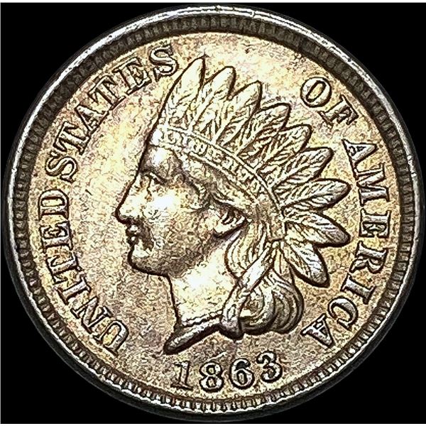 1863 Indian Head Cent NEARLY UNCIRCULATED