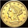 Image 1 : 1888 Gold $2.5 Liberty Head Quarter Eagle CLOSELY UNCIRCULATED