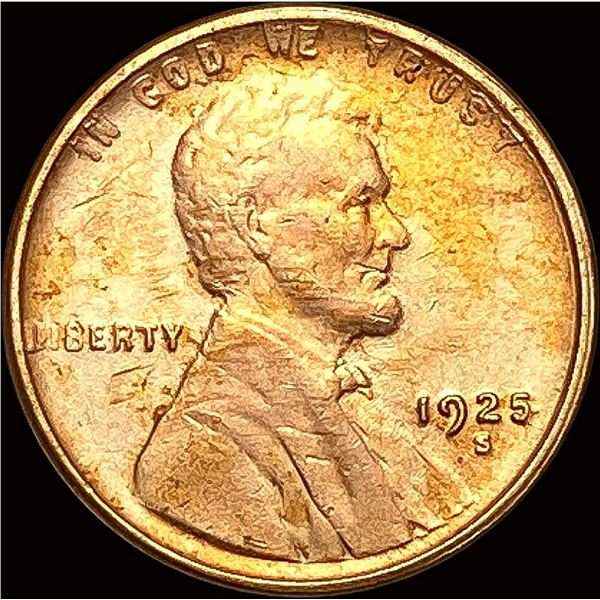 1925-S Lincoln Wheat Cent NEARLY UNCIRCULATED