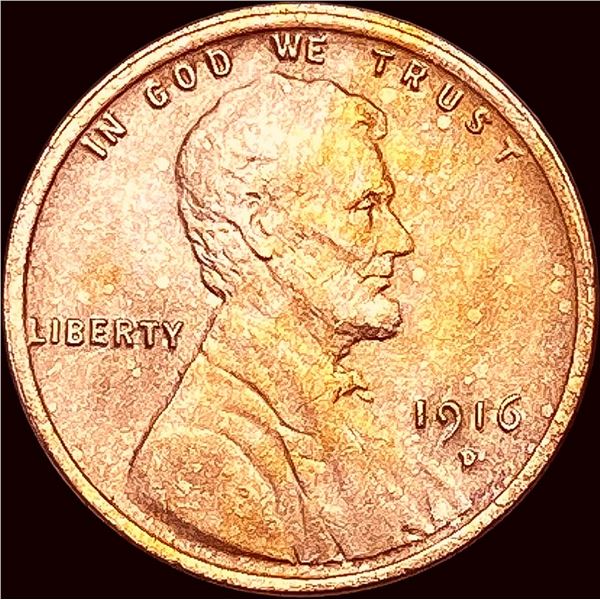 1916-D Red Lincoln Wheat Cent UNCIRCULATED