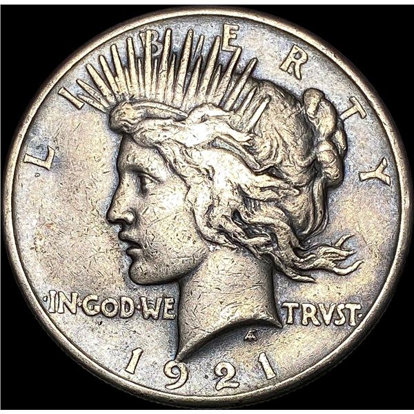 1921 Silver Peace Dollar CLOSELY UNCIRCULATED