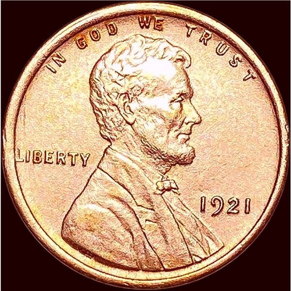 1921 Red Lincoln Wheat Cent CHOICE BU
