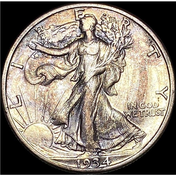 1934-S Silver Walking Liberty Half Dollar CLOSELY UNCIRCULATED