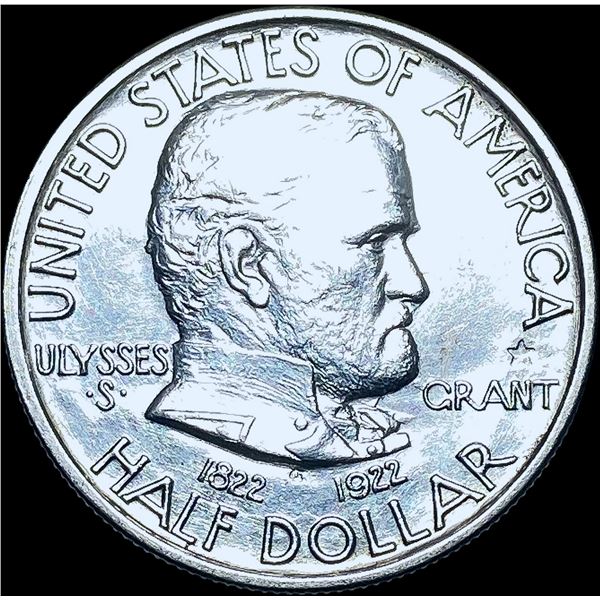 1922 Grant Silver Half Dollar w/ Star GEM BU