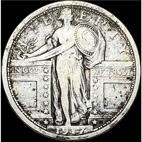 1917-S Type 1 Standing Liberty Quarter LIGHTLY CIRCULATED