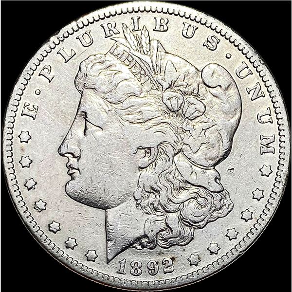 1892-S Silver Morgan Dollar ABOUT UNCIRCULATED