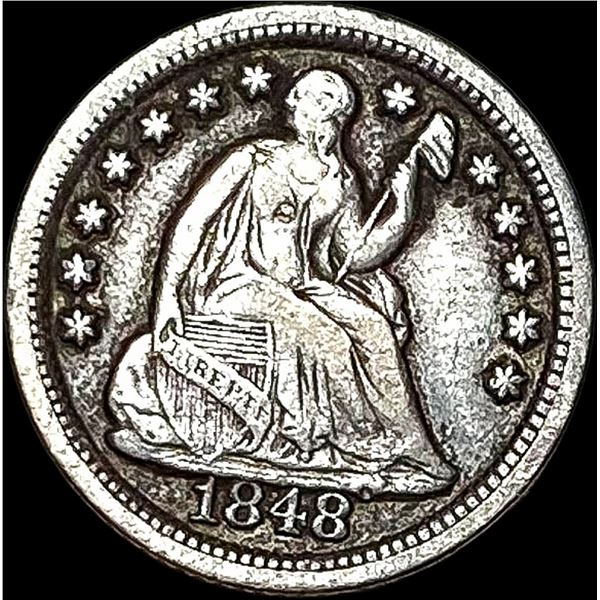 1848-O Seated Liberty Half Dime NEARLY UNCIRCULATED