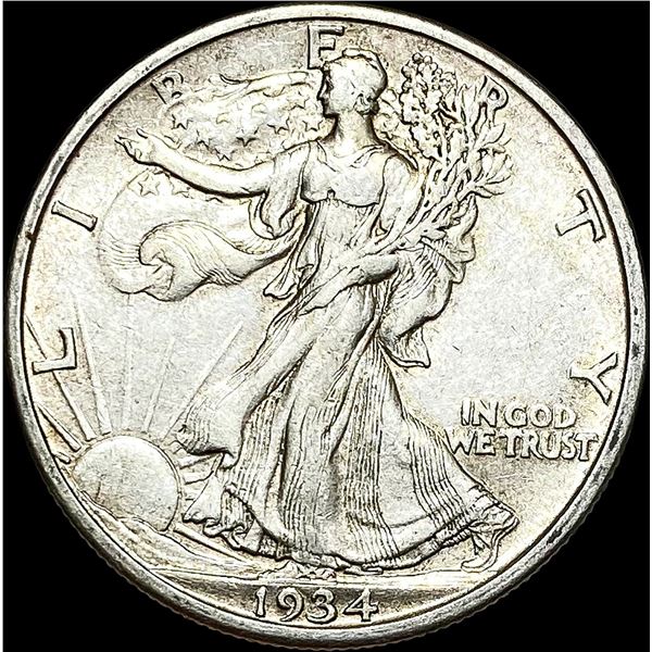1934-S Walking Liberty Half Dollar CLOSELY UNCIRCULATED