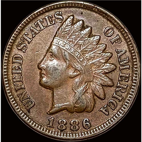 1886 Indian Head Cent NEARLY UNCIRCULATED