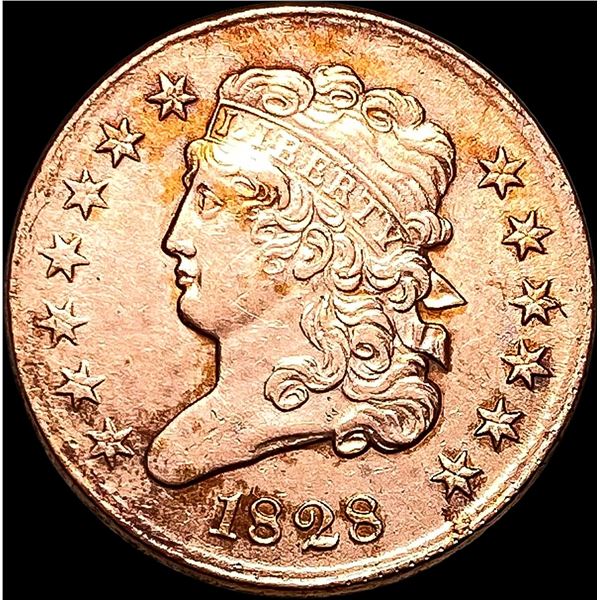 1828 Classic Head Half Cent CLOSELY UNCIRCULATED