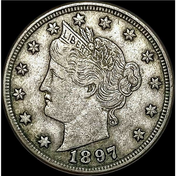 1897 Liberty Head Nickel NEARLY UNCIRCULATED