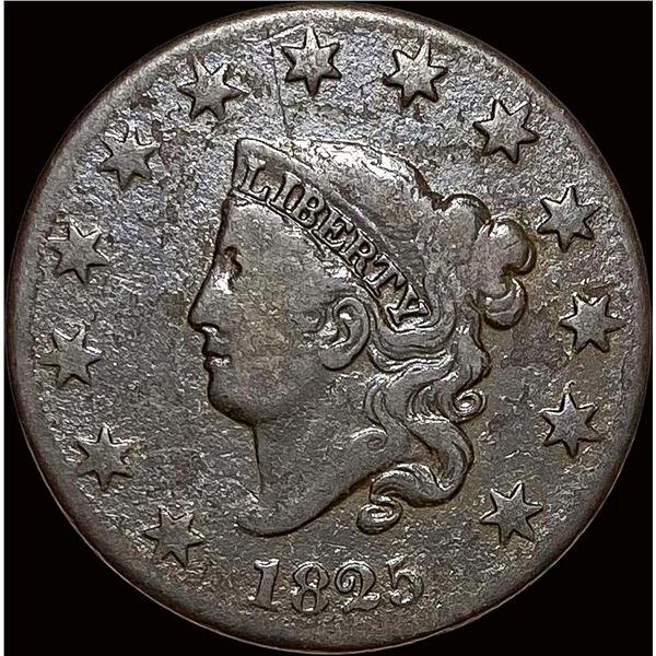 1825 Coronet Head Large Cent NICELY CIRCULATED