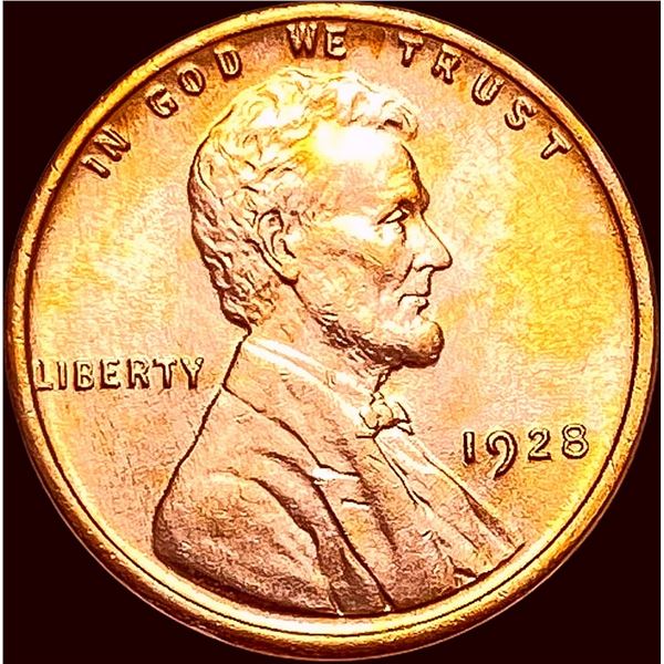 1928 Red Lincoln Wheat Cent CHOICE BU