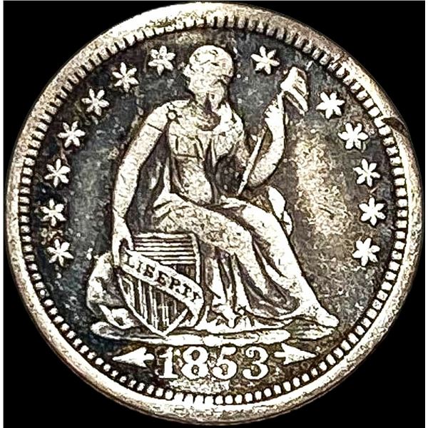 1853 Seated Liberty Silver Half Dime HIGH GRADE