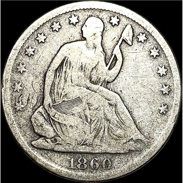 1860-S Seated Liberty Half Dollar NICELY CIRCULATED