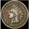 Image 1 : 1869 Indian Head Cent NICELY CIRCULATED